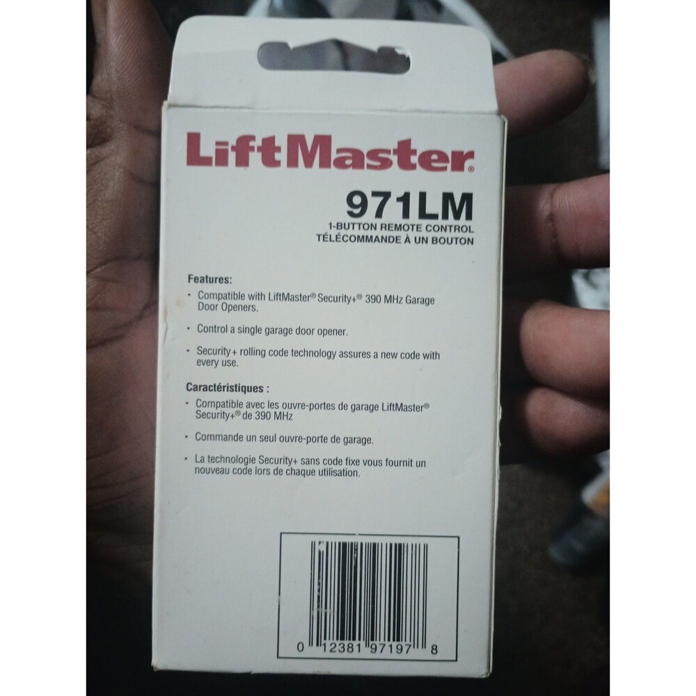LiftMaster 971LM Single-Button Remote Control - Picture 2 of 2